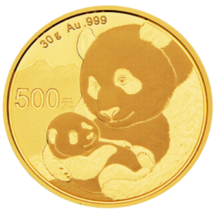30 g Goldmünze China Panda 2019